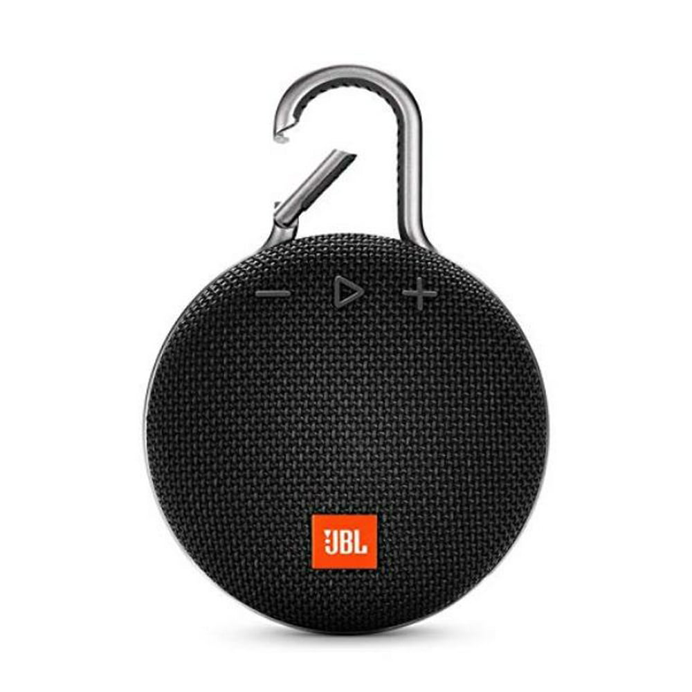 JBL Clip 3 Portable Bluetooth Speaker with Carabiner, Black