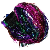 HONMEET Assorted Color Tinsel Garland for Tree Decorations Sparkly Foil Strips Lightweight DIY Party Decor 18cm x 1m