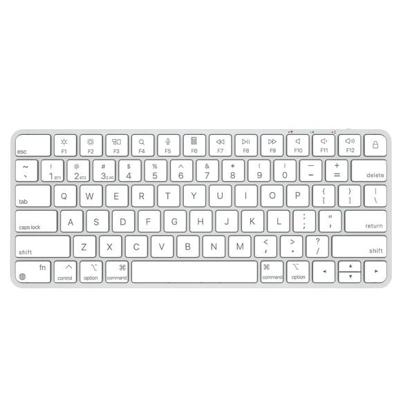 ULSOU Wireless Keyboard for Mac, Bluetooth/2.4G USB Dual-Channel Connection, Multi Device, Rechargeable Bluetooth Keyboard Compatible with Mac, iPad, iPhone