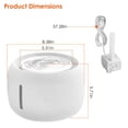 thumbnail image 4 of iMounTEK 2.5L Pet Fountain- Automatic water fountain with LED Light for cats & small dogs, fresh water, Silent Pump, Automatic Cleansing, filters included, 4 of 11