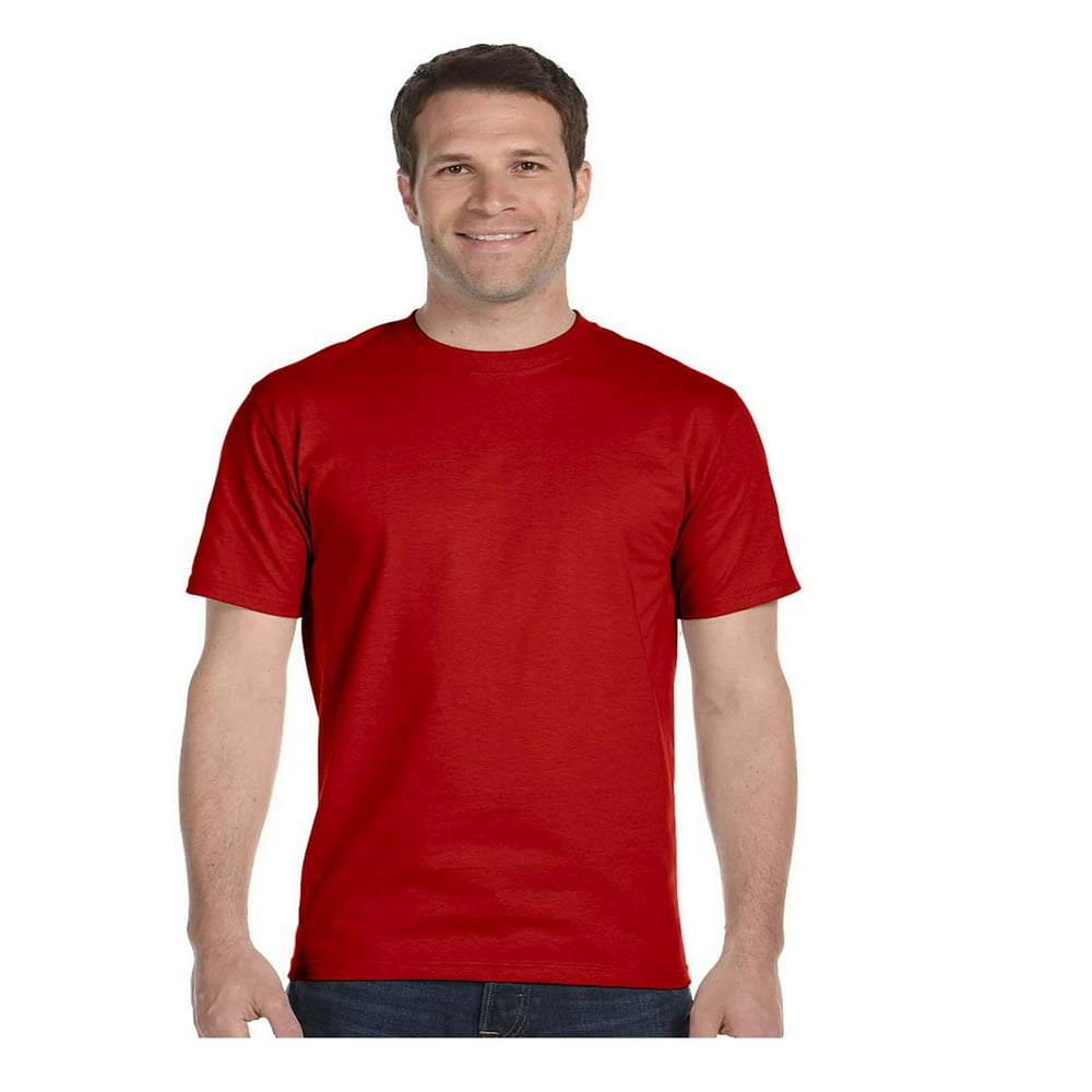 Hanes - Hanes Lay-Flat Tag-Free Crewneck Beefy T-Shirt, Style 5180 ...