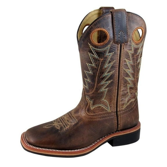 Smoky Mountain Western Boots Boys Jesse Square Toe Brown 3668C