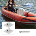 thumbnail image 4 of Phenofice Kayak Mounting Bracket 2Pcs Square Universal Design Canoe Motor Mount Grey PVC 10.0X9.5X4.0In, 4 of 8