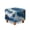 Marble Print White Blue, variant on SCRAWLGOD Cat Plaid Print Beige Blue Square Ottoman Cover 13x13x15 inch Polyester Washable Ottoman Slipcovers Stretch Foot Stool Foot Rest Protector for Living Room Bedroom