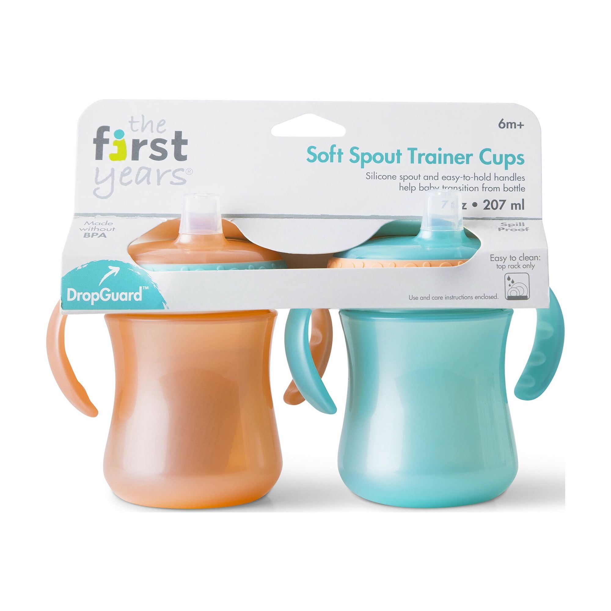 The First Years Soft Spout Trainer Cups, 7 oz, 2-Pack photo 7
