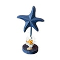 thumbnail image 3 of Figura decorativa de estrella de mar de madera, colección de figuras de estrella de mar, adorno de mesa para dormitorio Azul, 3 of 9
