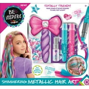 Cra-Z-Art Be Inspired Metallic Hair Creations, 30 Piece Multicolor Kit Ages 8 and up
