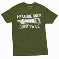 thumbnail image 6 of Men's Funny handyman T-shirt measure once cuss twice dad papa grandpa gift tee shirt garage shirt (XX-Large Grey), 6 of 7