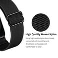 thumbnail image 3 of ALMNVO Stretchy Solo Loop Compatible with Apple Watch Bands 45mm 41mm 44mm 40mm 38mm 42mm ,Adjustable Braided Sport Elastic Nylon Wristband for iWatch Series 7/6/SE/5/4/3/2/1 -black red, 3 of 8