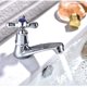 thumbnail image 5 of Grifo de agua fría individual, grifo de agua fría individual, grifo de agua cromado para lavabo, para el hogar, baño, lavabo, lavabo, cocina, con filtro lin, 5 of 5