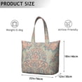 thumbnail image 2 of Mala Inspired Paisley Weekender Chic Boho Travel Duffel with Artistic Floral Pattern, Vintage Ethnic Design, 2 of 5