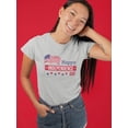 thumbnail image 2 of Happy Independence Day Flag Shaped T-Shirt Women -Image by Shutterstock, Female XX-Large, 2 of 4