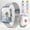 Silvery, variant on 2024 Smart Watch for Men Women, 1.83" Touch Screen, Silicone Strap - Answer/Make Calls, Text Reminders, Multi-function, Wireless Connection