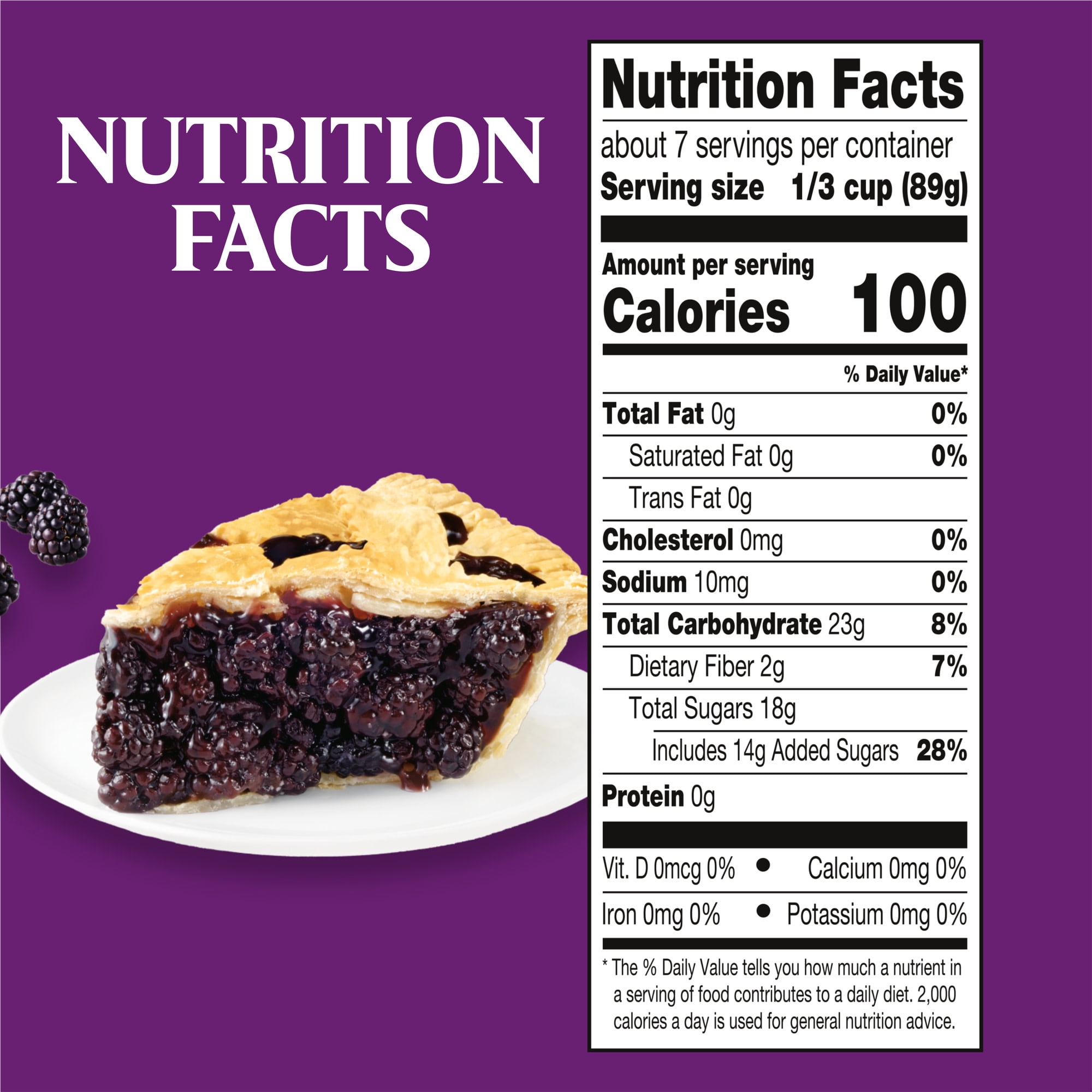 (3 pack) Duncan Hines Comstock More Fruit, Blackberry Pie Filling and Topping, Ready to Use, 21 oz.