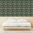 thumbnail image 3 of Ambesonne Boho Floral Peel & Stick Wallpaper for Home, Palm Leaves Roses Print, 13"x36", Jade Green and Champagne, 3 of 5