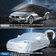 thumbnail image 2 of 2PCS Car Cover Gust Straps Wind Protector,Bungee Cords Hook Clips Kit Hold Tarp Tie Down from Blowing Off in High Winds-Universal Fit for Most Cars,Sedans,SUVs,Trucks,Vans and More-Black, 2 of 3