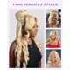 thumbnail image 2 of Peluca Wigcool Body Wave 360 613 con correa oculta en la parte delantera, 26 pulgadas, 2 of 7