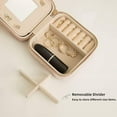 thumbnail image 4 of JUYGO Womens Travel Jewelry Boxes Mini Velvet Jewelry Storage Case Portable Jewelry Organizer Boxes with Mirror, 4 of 7