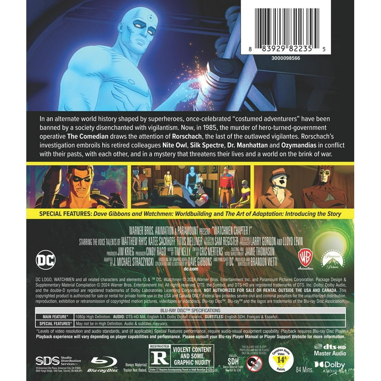 Watchmen Chapter I (Blu-ray), Action, Warner Bros. - Walmart.com