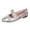 A-Silver, variant on Win s Way Gold Yellow Ballet Flats for Women, Slip On Bow Flat Casual Shoes, Elegant Comfortable Shallow Cut Single Shoes (Multiple Colors Available)