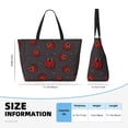 thumbnail image 4 of Balery Red Ladybugs Beach Travel Bag - Water-Resistant, Large Capacity Lightweight Tote with 7 Pockets for Women and Men - Perfect for Beach, Pool, Gym, and Travel, 4 of 7