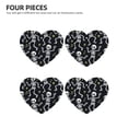 thumbnail image 3 of Car Fragrance Piece Four Pieces Of Fresh Air Lavender Smell Contains Lanyard Plastic Film Wrapped For The Bathroom Bed In The Car Room Dancing Skeleton Halloween Pattern Heart Shape, 3 of 8