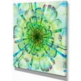 thumbnail image 2 of Light Blue Digital Flower Petals Close up - Floral Canvas Art Print, 2 of 3