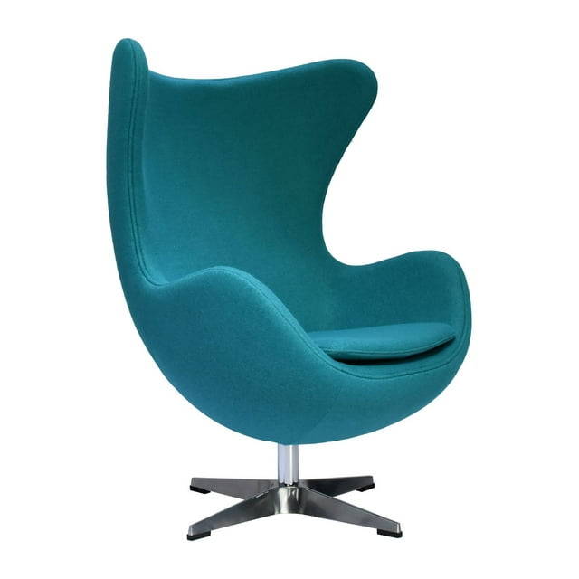Lesley Swivel Tilt Lounge Chair with Stainless Steel Base