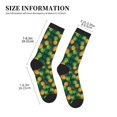thumbnail image 3 of Bingfone Compression Socks for Women and Men Long Socks for Running Athletic Cycling Nurse- Pineapples with Palm Leaves, 3 of 7