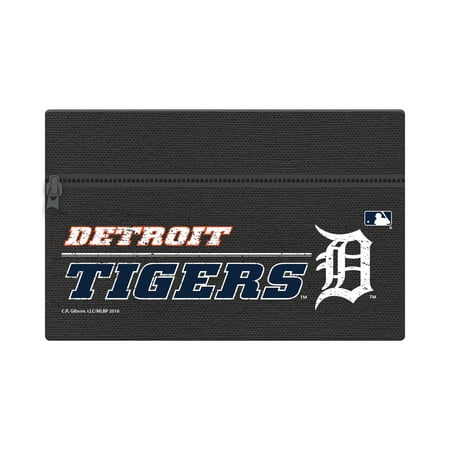 C.r. Gibson Mlb Detroit Tigers Zippered Cotton Canvas Pencil Pouch,