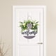 thumbnail image 5 of Letrero de bienvenida para puerta de entrada, corona de flores, hojas artificiales, guirnalda para boda, primavera Estilo 1, 5 of 8