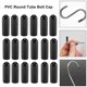 thumbnail image 4 of 100Pcs Rubber End Caps 4Mm ID PVC Round Tube Bolt Cap Cover Screw Thread Protectors, 4 of 5