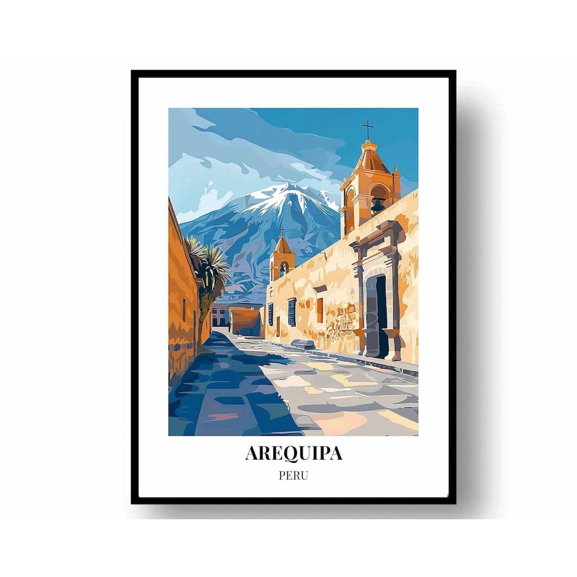 Arequipa Travel Poster: Peru Wall Art