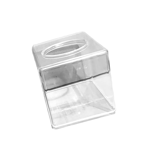 Bearachild Soporte para pañuelos Base antideslizante de acrílico Caja de pañuelos con borde pulido Fácil de limpiar Dispensador de servilletas para el Decoración del hogar cuadrado Bearachild HA026769-01