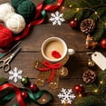 thumbnail image 5 of Handmade Crochet Christmas Drink Coaster With Themed Pattern - Knitted Heat Insulated Table Mat For Mugs, Teacups, And Holiday Table Decor, 5 of 5