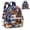 Bald Eagle American Flag, variant on Polyester Lightweight Women Mini Backpack, Fashion Daypack for Travel Work, Autumn Book Pumpkin Print Women Fashion Backpack Purse