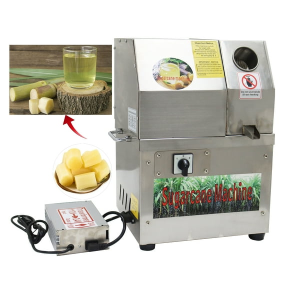 4 Rolls Sugarcane Juicer Machine Dual Power Outdoor 24V DC or 110V AC 450W