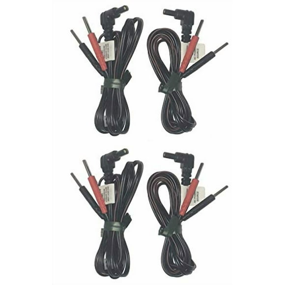 Cables conductores premium Therapist’s Choice® para unidades TENS y EMS – Conector hembra estándar (2)