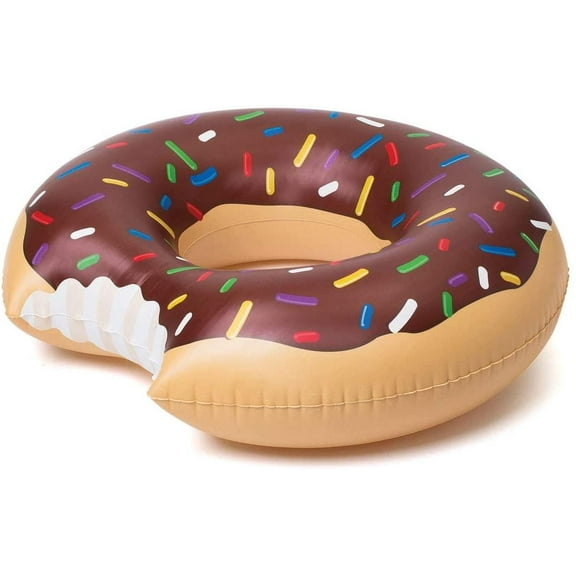 Frosted Chocolate Donut 4 Foot Inflatable Pool Float