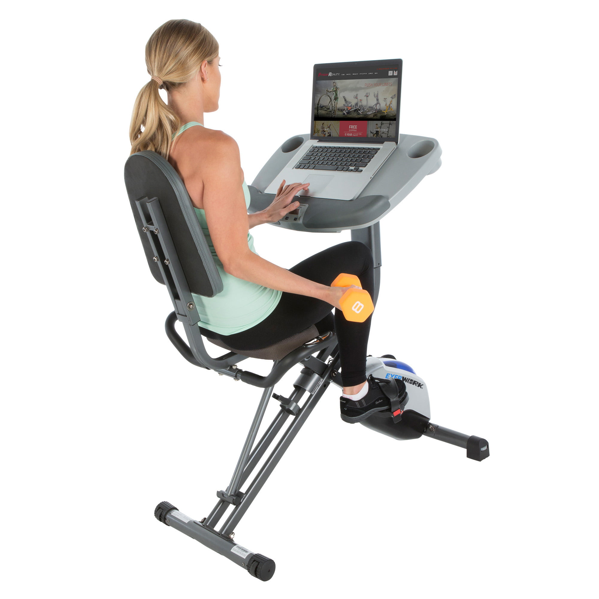 Exerpeutic Workfit 1000 Fully Adjustable Desk Folding Exercise