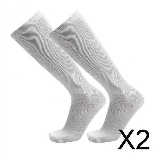 2x Calcetines de Compresión Deportivos para Hombre, Medias Antisoporte para El Cuidado Del Tobillo 2 piezas