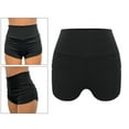 thumbnail image 2 of Pantalones Cortos de Yoga de Cintura Alta para Mujer Sunnimix Control Negro, 2 of 8
