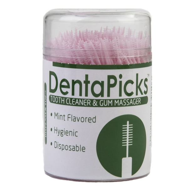 DentaPicks Plastic, Toothpick Dental Floss Teeth Cleaning Tools, 300