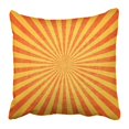 thumbnail image 1 of BSDHOME Orange Ray Grunge Sunburst Yellow Retro Pillowcase 18x18 inch, 1 of 1