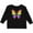 AB-Black, variant on Inktastic Butterfly with Rainbow Wings Boys or Girls Long Sleeve Toddler T-Shirt