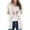 Beige, variant on Womens Chunky Cable Knit Cardigan Solid Color Button Open Front Sweater Casual Lightweight Cardigan With Pockets Wine