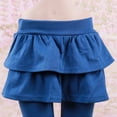 thumbnail image 6 of Lovebay Toddler Child Girls Leggings with Skirt Warm Kids Leggings Tutu Pants 2-10 Years, 6 of 9