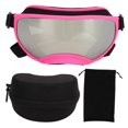 thumbnail image 1 of Gafas para mascotas con montura rosa, a prueba de rayos ultravioleta, resistentes al viento, transpirables, con correa ajustable, gafas para perros para exteriores, lentes plateados YUNYI BRAND Deportes, 1 of 8