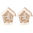 thumbnail image 1 of Birdhouse,2PCS Wooden Bird House Outdoor Decoration Bird Nesting Box Striking Appearance, 1 of 8