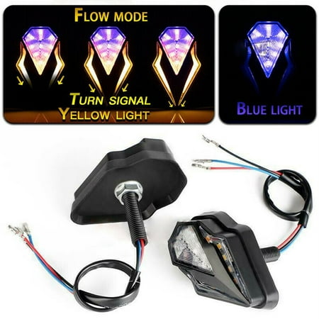 

2X Motorcycle Turn Signal Lights LED Flush Mount Indicator 12V DRL Light
